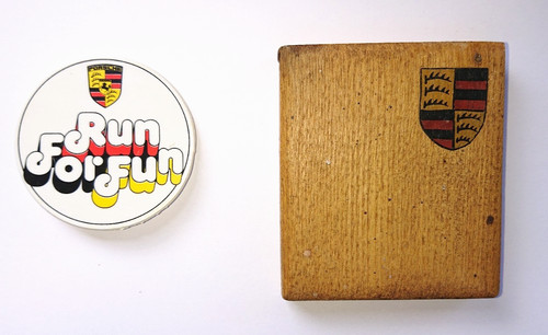Ein satz porsche werbemittel - satz,